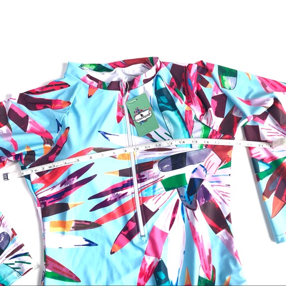 FUNNY GIRL one peace rushguard 🌴🌺 XXL - Picture 7 of 8